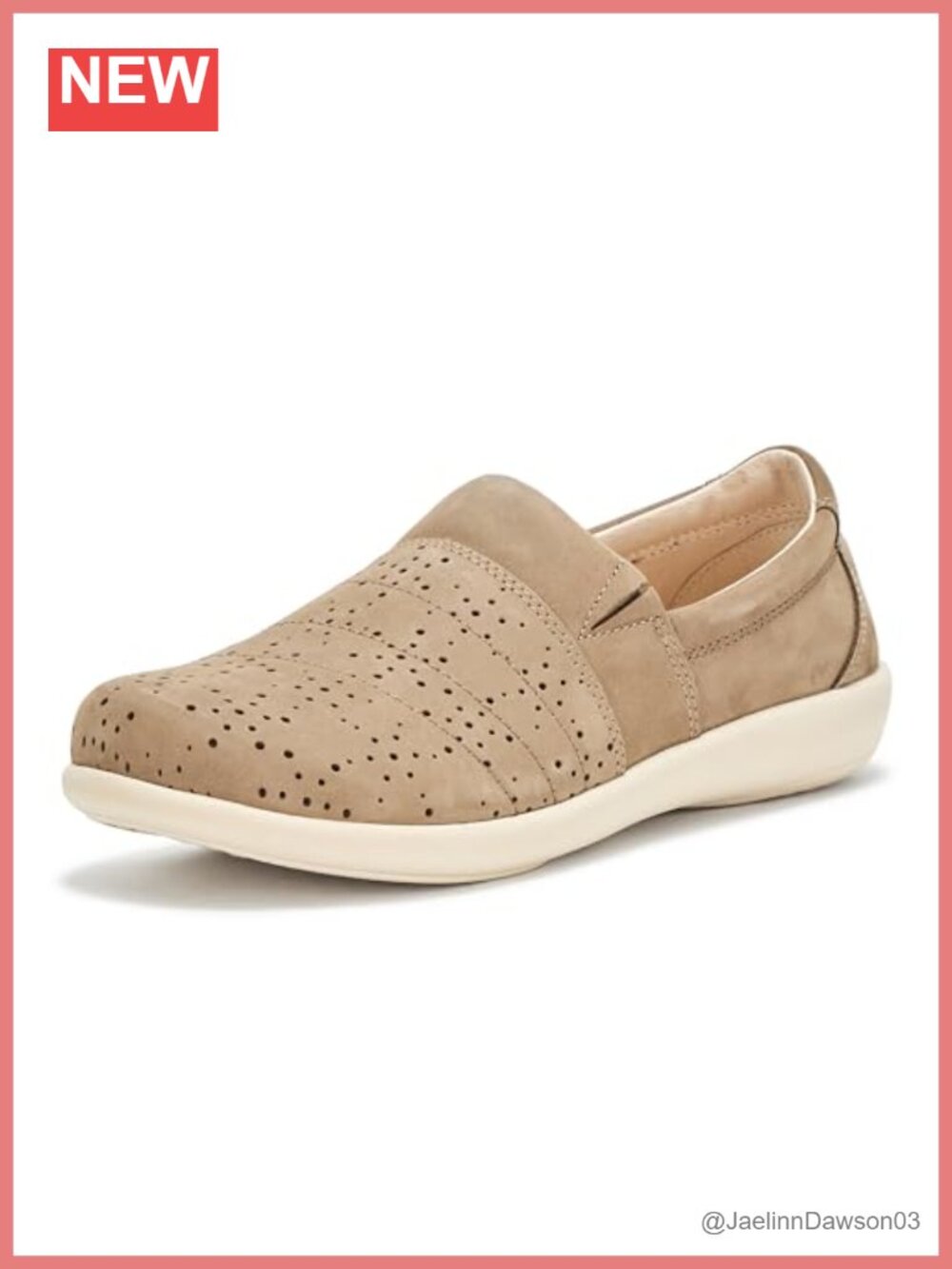 Orthotic Slip-On Flats Nubuck Leather Wedge Heel Comfort Walking Shoes